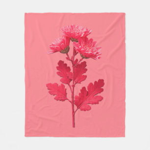 Rosa Chrysantheme  Fleecedecke