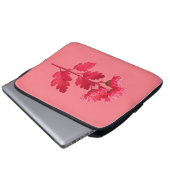 Rosa Chrysantheme Laptopschutzhülle (Vorne Knopf)