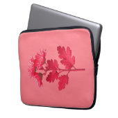 Rosa Chrysantheme Laptopschutzhülle (Vorderseite Links)