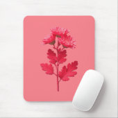 Rosa Chrysantheme Mousepad (Mit Mouse)