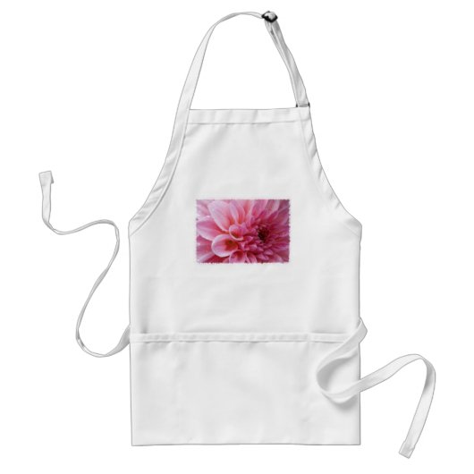 Rosa Chrysantheme-Schürze Schürze (Vorne)