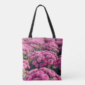 Rosa Chrysanthemen-Tragetasche Tasche (Rückseite)