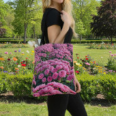 Rosa Chrysanthemen-Tragetasche Tasche