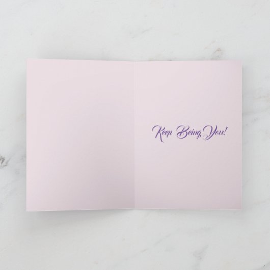 Rosa Chrysanthemum Blume Blumenkärtchen Geburtstag Karte (Innenseite)