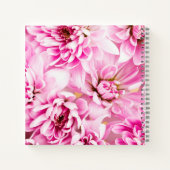 Rosa Chrysanthemum-Blume Notizblock (Rückseite)