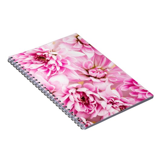 Rosa Chrysanthemum-Blume Notizblock (Rechte Seite)