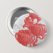 Rosa Chrysanthemum Button (Vorne & Hinten)