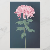 Rosa Chrysanthemum Floral Wedding Einladung (Rückseite)