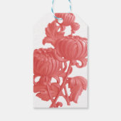 Rosa Chrysanthemum Geschenkanhänger (Rückseite)