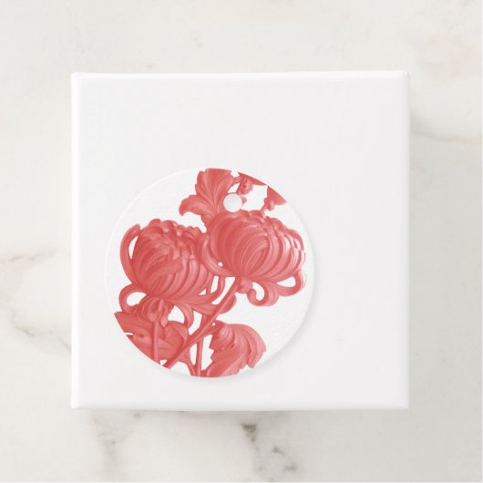 Rosa Chrysanthemum Geschenkanhänger (Beispiel)