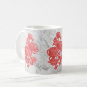 Rosa Chrysanthemum Kaffeetasse (Vorderseite Links)