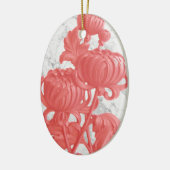 Rosa Chrysanthemum Keramik Ornament (Links)