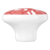 Rosa Chrysanthemum Keramikknauf (Seitenansicht)