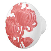 Rosa Chrysanthemum Keramikknauf (Rechts)