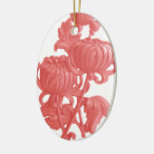 Rosa Chrysanthemum Keramikornament (Links)