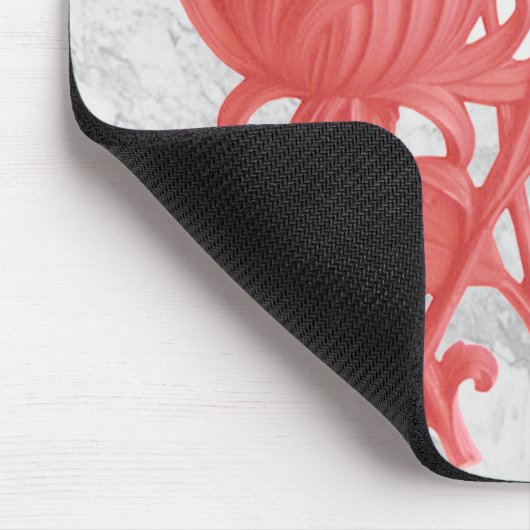 Rosa Chrysanthemum Mousepad (Ecke)