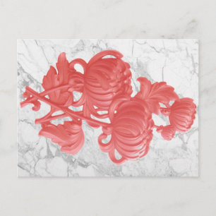 Rosa Chrysanthemum Postkarte