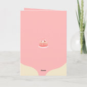 Rosa Circus Cake Happy Birthday Foto Card Karte (Rückseite)