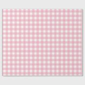 Rosa Classic Buffalo Kariert Pattern Untersetzer Geschenkpapier (Flach)