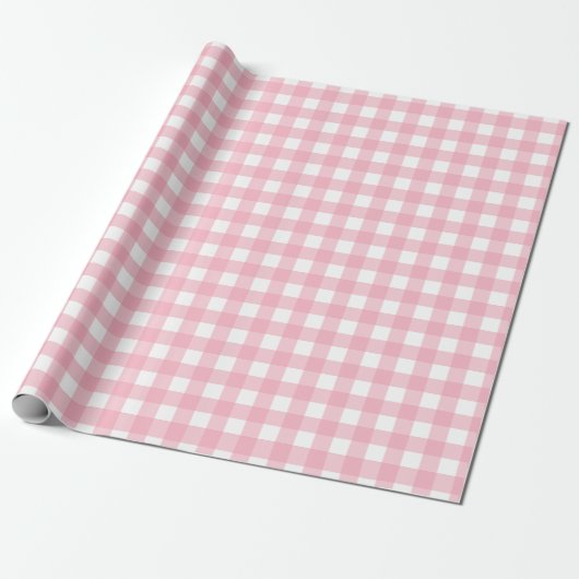 Rosa Classic Buffalo Kariert Pattern Untersetzer Geschenkpapier (Ungerollt)