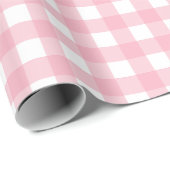 Rosa Classic Buffalo Kariert Pattern Untersetzer Geschenkpapier (Rolleneckpunkt)