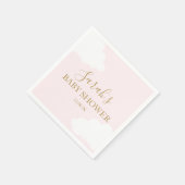 Rosa Cloud Baby Dusche Napkins Serviette (Ecke)