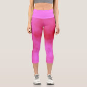 Rosa Cloud Capri Leggings (Vorderseite)
