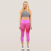Rosa Cloud Capri Leggings (Vorderseite)