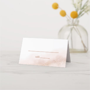 Rosa Cloud Gold Hochzeit Platzkarte