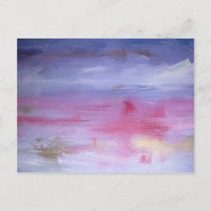 Rosa Cloud-Karte Postkarte