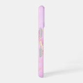 Rosa Cloud mit Glitzer iPhone 16 Hülle (Rechte Seite)