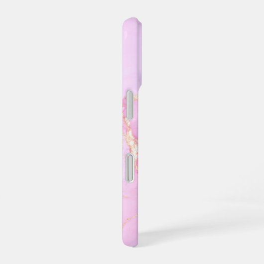 Rosa Cloud mit Glitzer iPhone 16 Hülle (Rechte Seite)