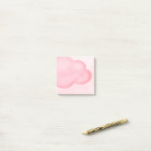 Rosa Cloud Post-it Klebezettel (Auf Schreibtisch)