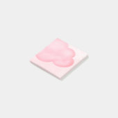 Rosa Cloud Post-it Klebezettel (angewinkelt)