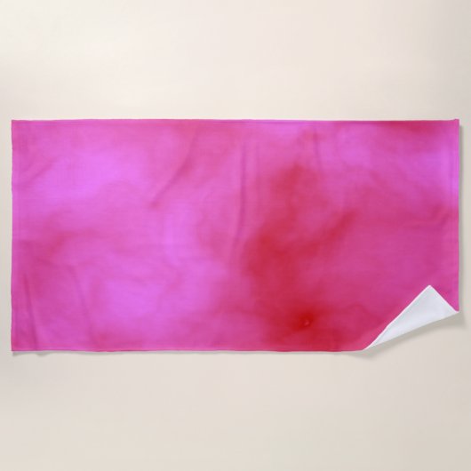 Rosa Cloud Strandtuch (Vorderseite)