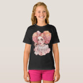 Rosa Clown mit Maske T-Shirt (Vorne ganz)