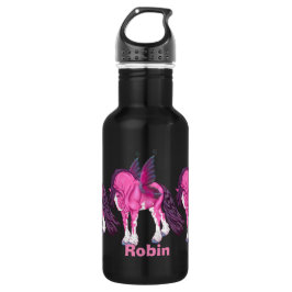 Rosa Clydesdale Fantasy Fairy Horst Edelstahlflasche