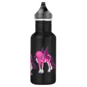 Rosa Clydesdale Fantasy Fairy Horst Edelstahlflasche (Rechts)