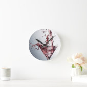 Rosa Cocktail 3 Runde Wanduhr (Zuhause)