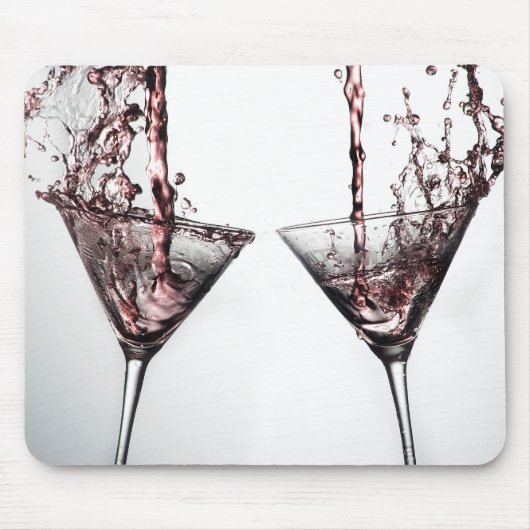 Rosa Cocktail 4 Mousepad (Vorne)