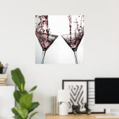 Rosa Cocktail 4 Poster (Heimbüro)