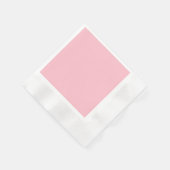 Rosa Cocktailpapier Napkin Serviette (Ecke)