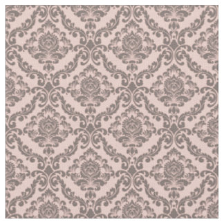 Rosa & Cocoa Damast Stoff