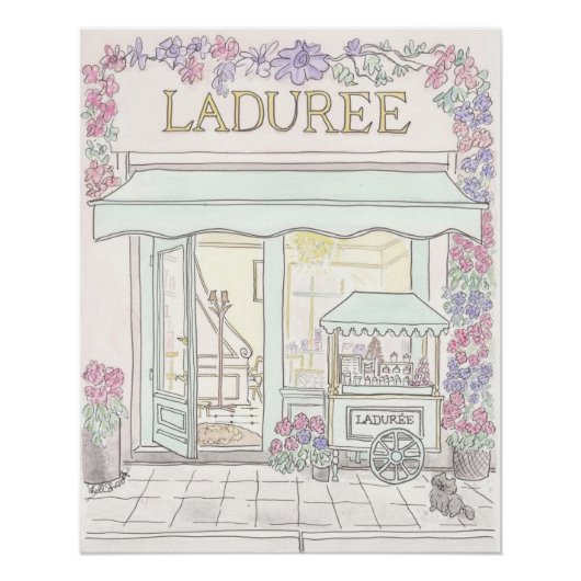 Rosa, Collage, Coquette, prächtig, trendig, küsten Poster (Vorderseite)