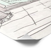 Rosa, Collage, Coquette, prächtig, trendig, küsten Poster (Ecke)