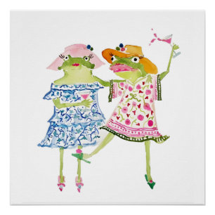 Rosa, Collage, Coquette, prächtig, trendig, küsten Poster