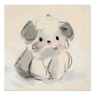 Rosa, Collage, Coquette, prächtig, trendig, küsten Poster