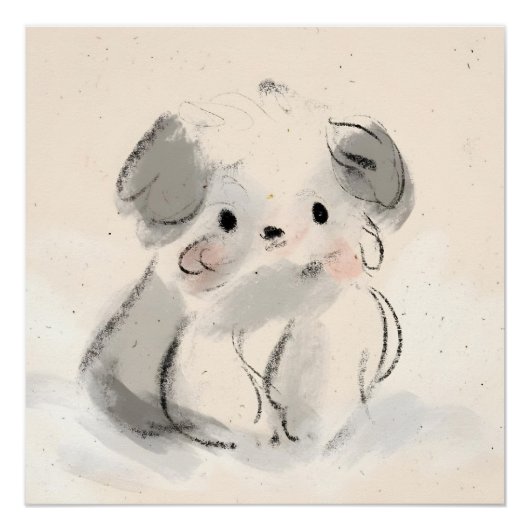 Rosa, Collage, Coquette, prächtig, trendig, küsten Poster (Vorderseite)