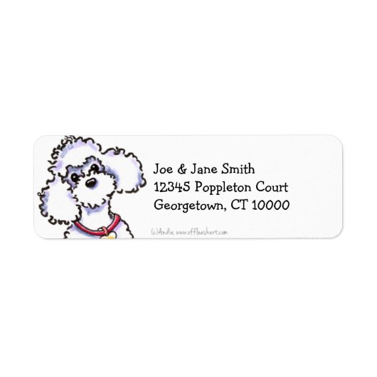 Rosa Collar Poodle sauber und einfach (Vorne)