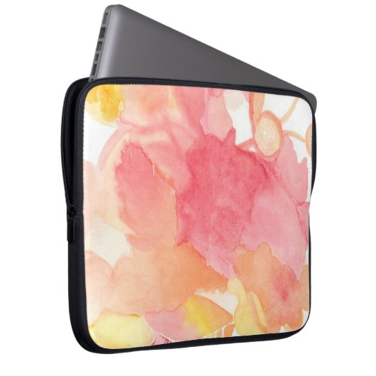 Rosa Computer-Mit Blumenkasten Laptopschutzhülle (Vorne Rechts)